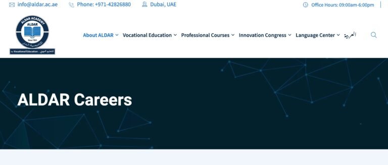 Al Dar University College Careers