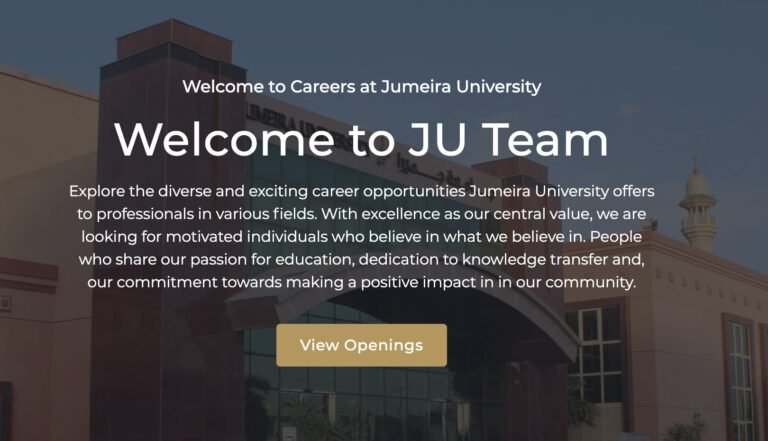 Jumeira University careers