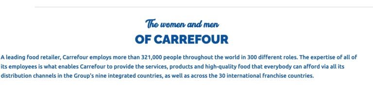 Carrefour careers page