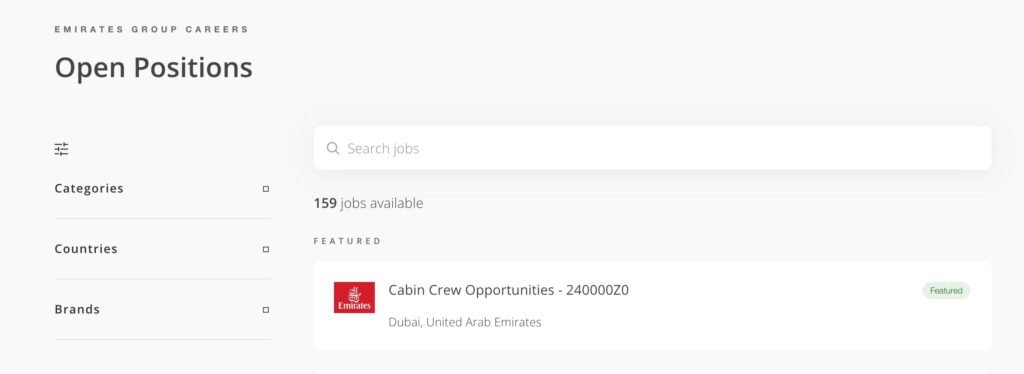 Emirates Group Careers in Dubai